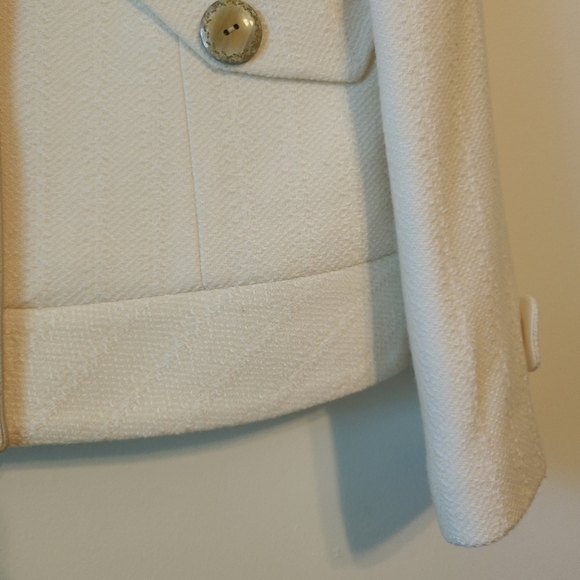 Lizpalm | Women's Cream Pea Coat (Size Medium) - Picture 9 of 15